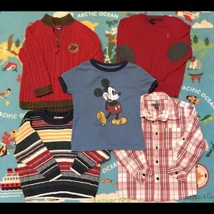 Bundle of Boys 3t Red Clothing for Layering